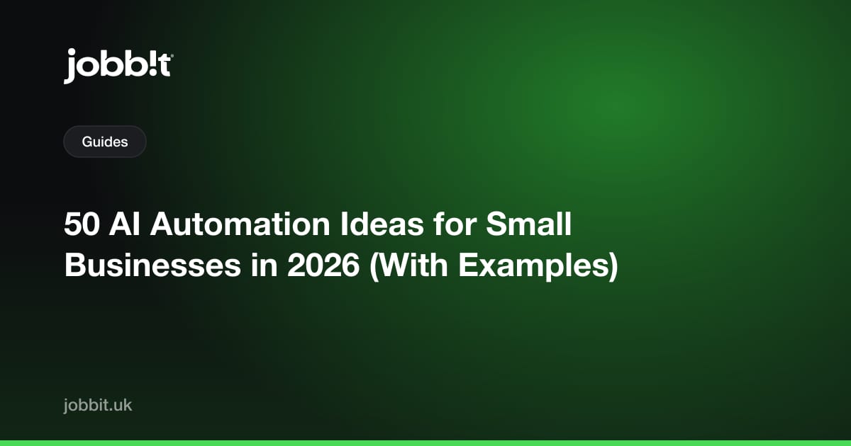 50 idee di automazione AI per piccole imprese nel 2026 (con esempi)