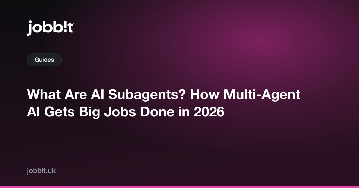 AI 서브에이전트란 무엇인가? 2026년 멀티 에이전트 AI가 큰 작업을 해내는 방식