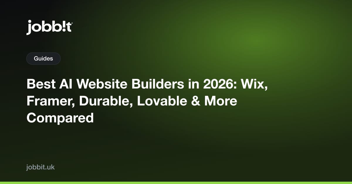 2026년 최고의 AI 웹사이트 빌더: Wix, Framer, Durable, Lovable 외 비교