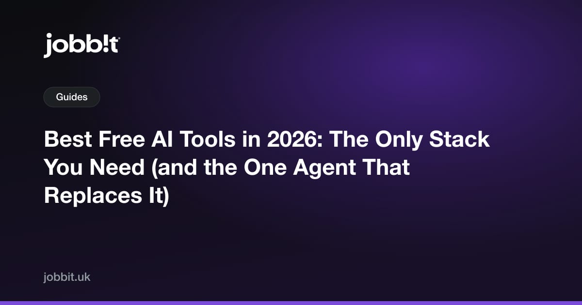 2026년 최고의 무료 AI 도구: 필요한 유일한 스택 (그리고 그것을 통째로 대체하는 하나의 에이전트)