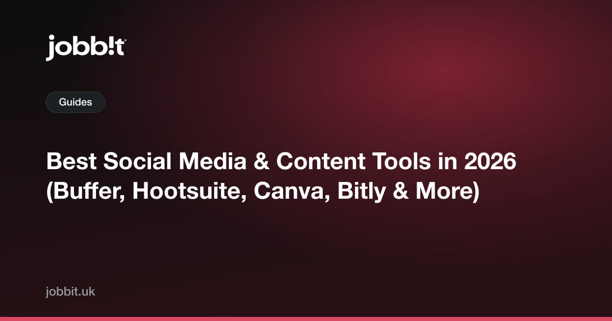 Bedste sociale medie- og indholdsværktøjer i 2026 (Buffer, Hootsuite, Canva, Bitly m.fl.)