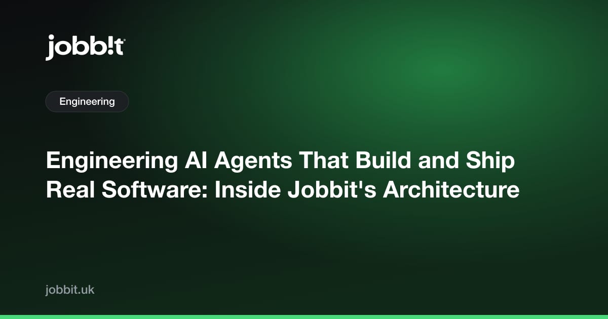 AI-agenter, der bygger og udruller rigtig software: Inde i Jobbits arkitektur
