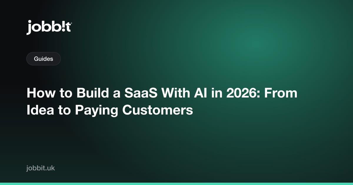كيفية بناء SaaS بالذكاء الاصطناعي في 2026: من الفكرة إلى العملاء الدافعين