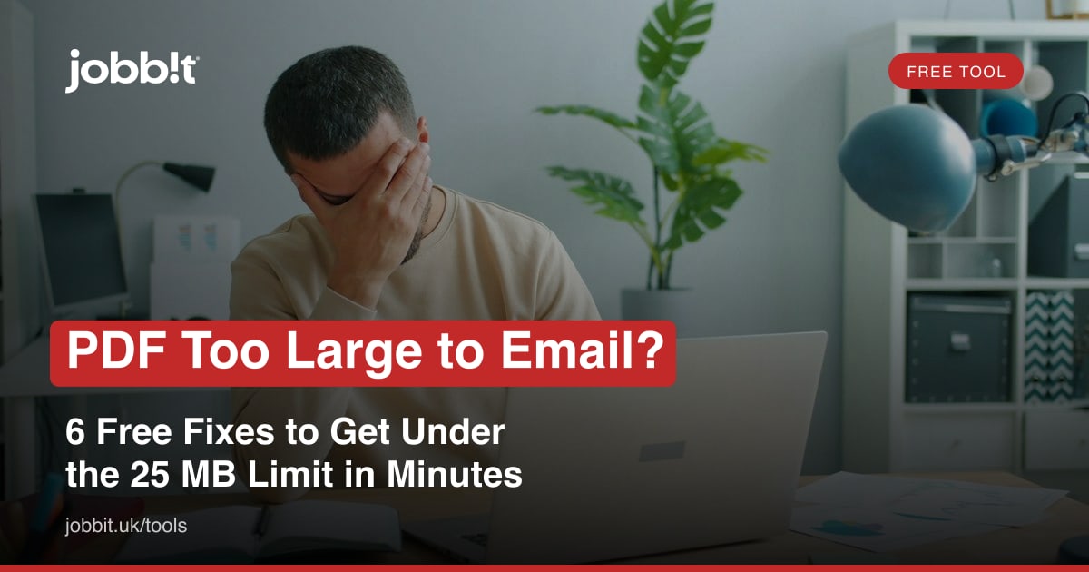 PDF for stor til e-mail? 6 gratis løsninger under 25 MB på få minutter