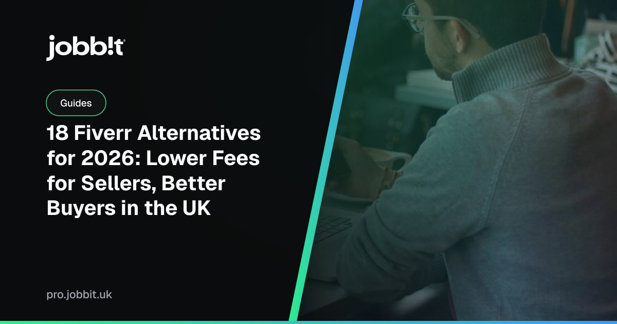 18 Fiverr Alternatives for 2026: Lower Fees for Sellers, Better Buyers in the UK (Upwork, PeoplePerHour, Contra, Bark, Jobbit Pro)